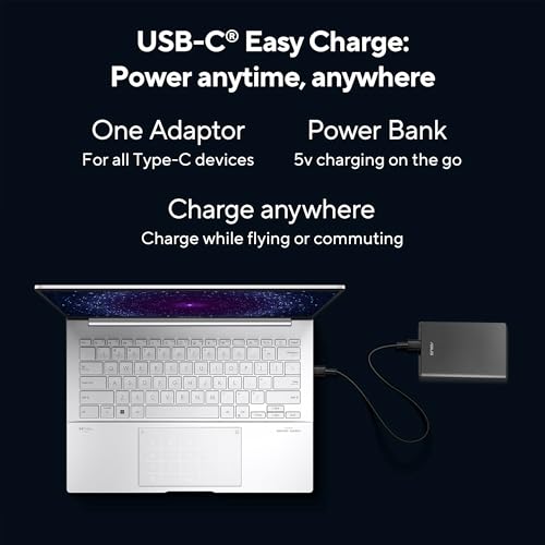 ASUS Zenbook 14,Intel Core Ultra 5 (Series 2),Thin & Light(Intel Arc iGPU/16GB/1TB/3K OLED Touch screen/14/120Hz/Windows 11/M365 Basic (1Year)*/Office Home 2024/Foggy Silver/1.28 kg) UX3405CA-PZ345WS