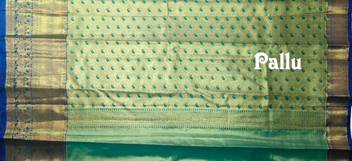 SREE KUMARAN Women's Kanchipuram Silk Pure Pattu Sarees With Blouse (VSK178-7)