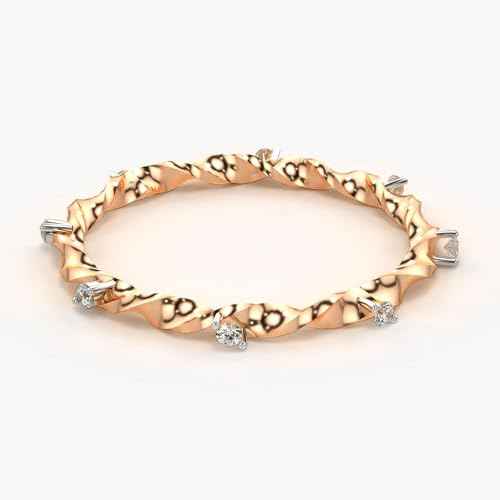 VALANOVA Hallmarked 14K Gold & Certified Lab Grown Diamond 0.17cts | Ring For Women's/Girls | Stylish & Elegant | VGR0357 | Ring Size: 18