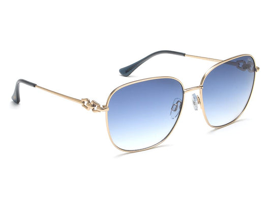 Fila eyewear 100% UV protected wayfarer sunglasses for women| Size large with blue gradient polycarbonate lens