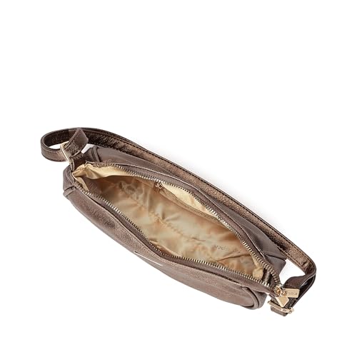 Fastrack Shimary-Toned Textured Sling Bag for Women, Girls and Ladies | Adjustable Sling Straps with Zipper Closure | Ladies Purse Handbag | Slings for Casual Carry