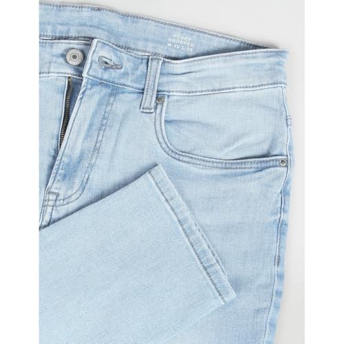 U.S. POLO ASSN. Men's Cropped FIT Jeans (UDJENO1202_Blue