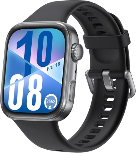 Huawei Watch FIT 4 smartwatch, 1.82" Large Display, Up to 10-Day Battery Life, Dual Band GPS, 100+ Sports Modes, Fitness Health Tracker, Emotional Assistant, Compatible with Android iOS, Black
