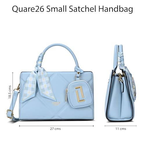 Lavie Luxe Women's Quaro26 Horizontal Small Satchel Bag | Satchel Handbag for Work | Ladies Purse | Stylish Shoulder Bag | Gift for Women