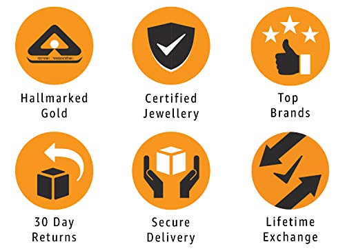 Joyalukkas Impress Collection 22k Yellow Gold Stud Earrings for Women