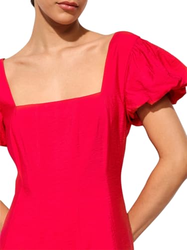 ONLY Women's Fit and Flare Red Dress
