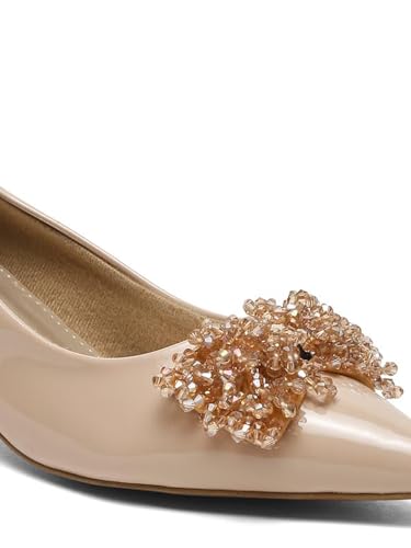 Flat n Heels Womens Beige Pumps FnH 2749-BG