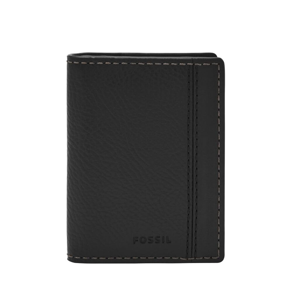Fossil Mens Leather Liam Black Wallet SML1883001