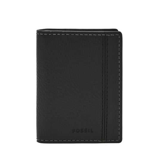 Fossil Mens Leather Liam Black Wallet SML1883001