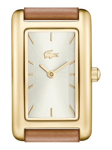 Lacoste Croisette Qtz Basic Silver White Rectangle Dial Women's Watch- 2001523