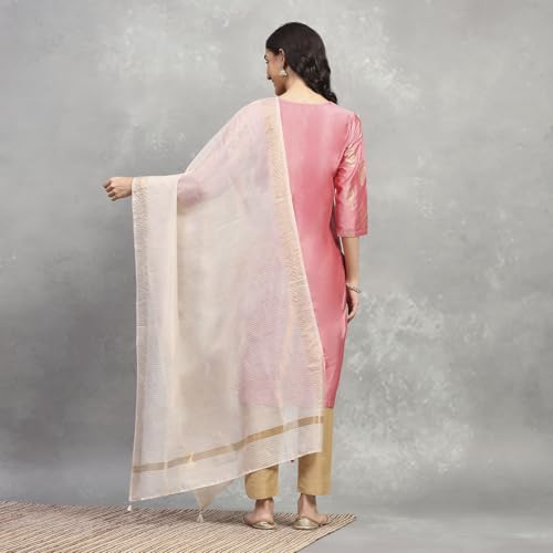 Rangriti Women Natural Polyester Yarndyed Dupatta_FREE SIZE