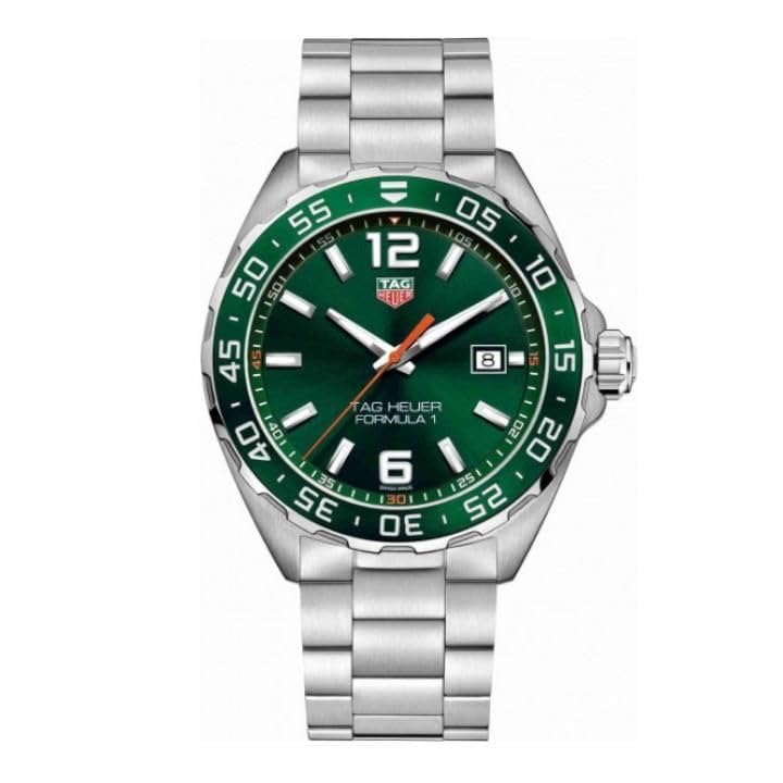 Tag Heuer Formula 1 Quartz Green Dial Watch for Men WAZ1017.BA0842