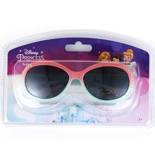 Disney Princess Sunglasses for Girls, 100% UV Protection, Shatter-Resistant AC Lenses, Lightweight and Comfortable, Stylish Outdoor Eyewear for Kids, Pink