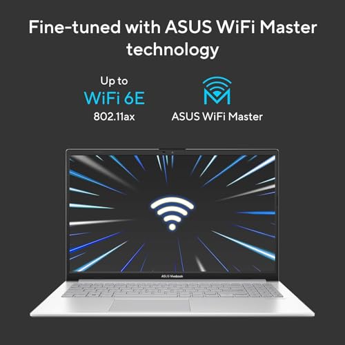 ASUS Vivobook Go 15 (2026),AMD Ryzen 5 40, AMD Radeon iGPU, 8GB RAM, 512GB SSD, FHD, 15.6"(39.6 cm),Windows 11,M365 Basic(1 Year)* Office 2024,Cool Silver,1.63 Kg,E1504FA-BQ2112WS,Thin & Light Laptop