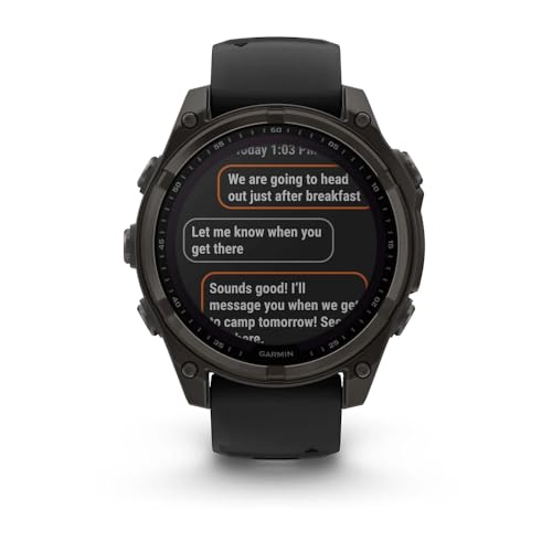 Garmin Fenix 8-47 MM |Premium Multisport GPS Smartwatch with Solar Charging | Upto 48 Days of Battery Life with Built-in Speaker, LED Flashlight and Microphone | Advanced Health Monitoring Features