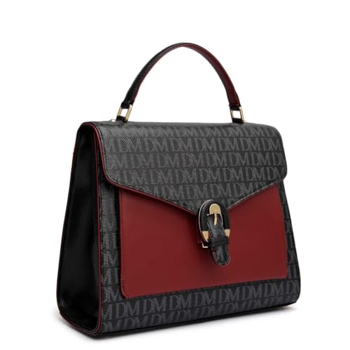 Da Milano Leather Tote Bag for Women - Black (LB-02266)