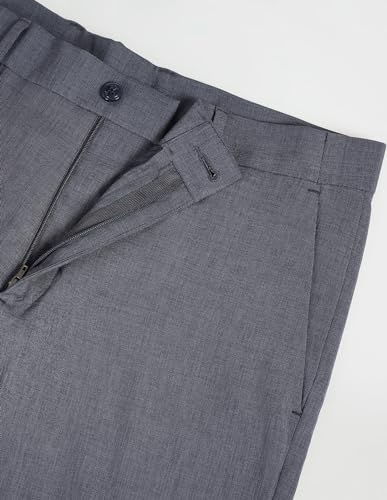 Arrow Mid Rise Flat Front Trousers Dark Grey