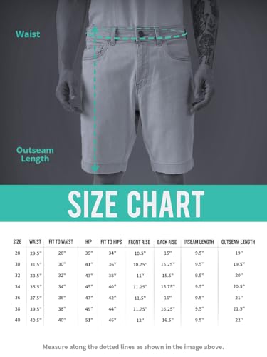 The Souled Store Baggy Cargo: Glacier Men and Boys Buttoned Knee Length Cotton Blend Baggy Fit Denim Shorts