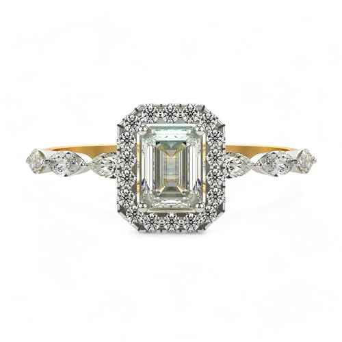 VALANOVA Hallmarked 18K Gold & Certified Lab Grown Diamond 0.95cts | Ring For Women's/Girls | Stylish & Elegant | VGR0464E | Ring Size: 13