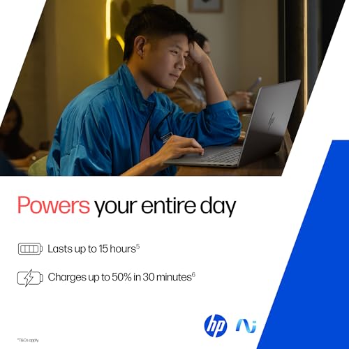 HP OmniBook 7 OLED, Intel Core Ultra 7 255H (32GB LPDDR5,1TB SSD), 3K, 0.2 ms, Micro-Edge, 14''/35.6cm, Win 11, M365, Office 24, Meteor Silver,1.5kg, fr0116TU, 5MP Camera w/Shutter, Backlit AI Laptop