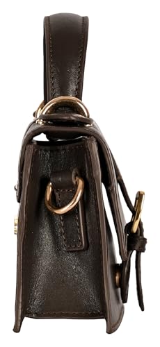 eske Willow Genuine Leather Womens Satchel (Brown)