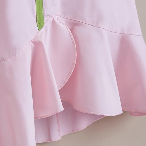 Hopscotch Girls Sleeveless Pink Pure Cotton Casual Dress (2.5-3 Years)