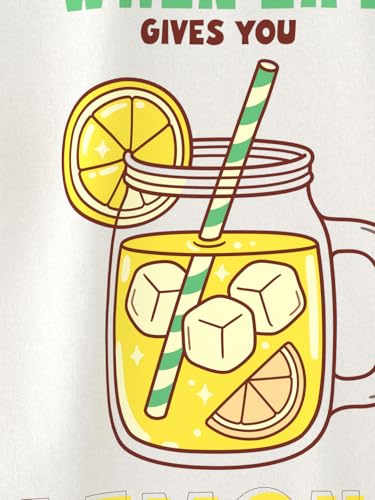 Nautinati Girls’ Mango and Lemon Print Cotton T-Shirts | Pack of 2 T-Shirts for 2 to 10 Years