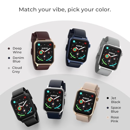 Noise Pulse Hyper Smart Watch with 21 Days Battery, 1.85" Display, AI Watch Faces, 100+ Sports Modes, Health Suite, SpO2 & Heart Rate Monitor, 1ATM Water Resistant(Space Blue)