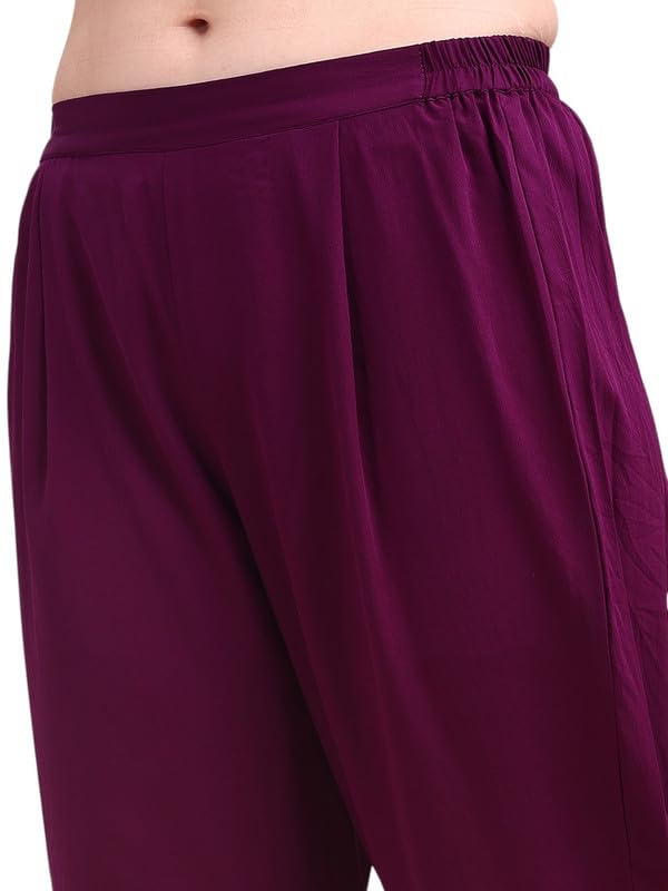 Ahalyaa Women's Polyester Salwar_Suit_Set (AHKUPNDU-COMBO-1112_Purple