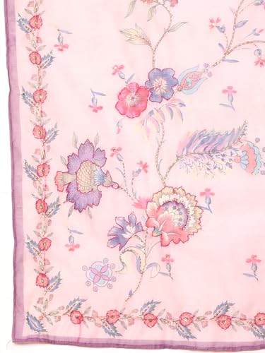 Varanga Women Pure Mauve Kantha Hand Embroidered Kurta Set With Dupatta