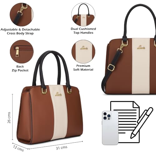 Lavie Women's Ushawu Satchel Bag | Satchel Handbag for Work | Ladies Purse | Stylish Shoulder Bag | Gift for Women