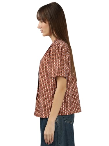 VERO MODA Women's Regular Fit Brown Top