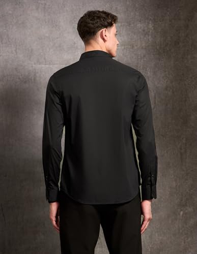 U.S. Polo Assn. Denim Co. Men's Poplin Black & Gold Shirt