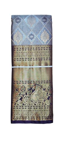 VFCollections Women's Kanchipuram Silk Pure Pattu Sarees With Blouse (VFC546-2)
