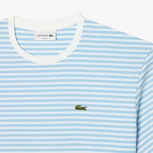 Lacoste Men's Classic Fit T-Shirt (TH9749F6Z_White / Blue