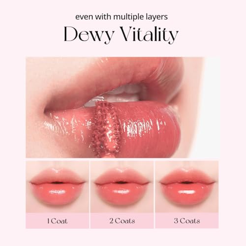 Peripera Water Bare Tint (003 EMOTIONAL PINK) - Lip Tint, Lip Stain, Glowy Tint