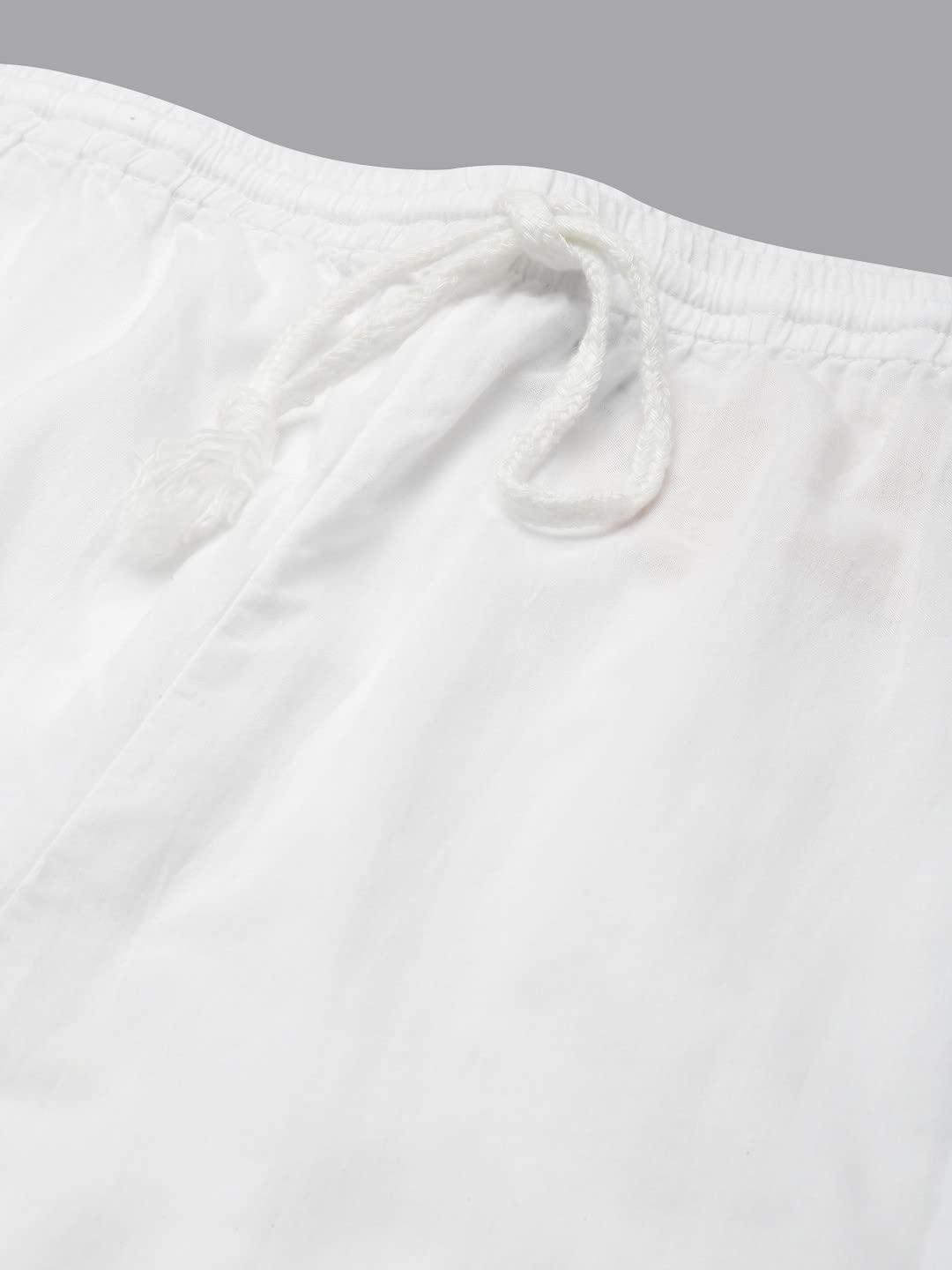 Ada Women Regular Low Rise Hand Enmbroidered Lucknowi Chikankari Pure Cotton Palazzo A711151 (White, S)