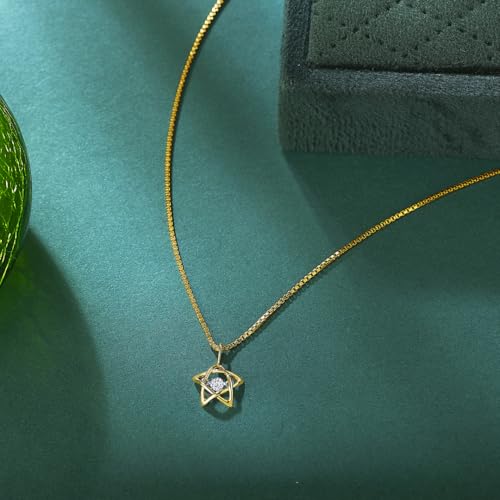 P.N.Gagdil Jewellers 14 Karat Yellow Gold & Diamond Certified Gold Casual Pendant For Women KP10324 IJ/SI
