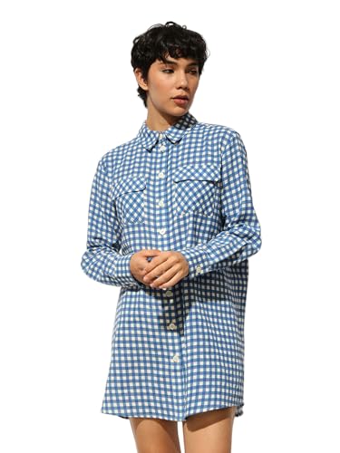 ONLY Women's Regular Fit Blue Dress