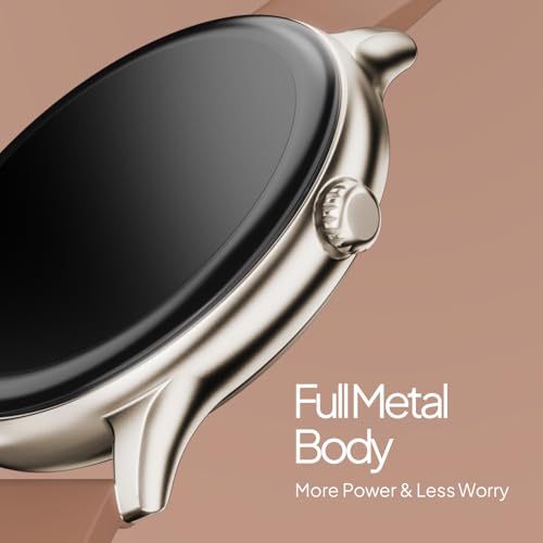 Fire-Boltt Phoenix Pro Smart Watch 1.39 inch Bluetooth Calling, AI Voice Assistant, Metal Body with 120+ Sports Modes, SpO2, Heart Rate Monitoring (Mocha Mouse)