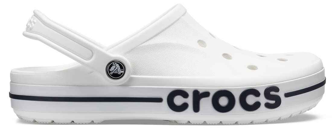 crocs unisex-adult Bayaband Clog WHITE/NAVY Clog - 9 UK Men/ 10 UK Women (M10W12) (205089-126)