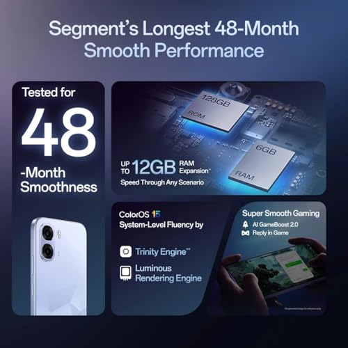 OPPO K14x 5G, Prism Violet, 4GB RAM, 64GB Storage