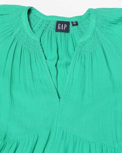 GAP Women's Cotton Classic Mini Casual Dress (442531458_Green