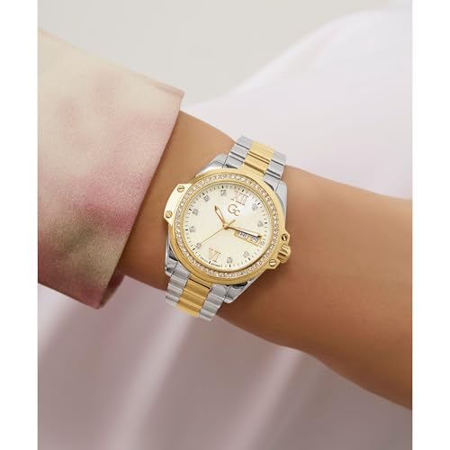 GC Champagne Round Dial Analog Women's Watch - Z53002L6