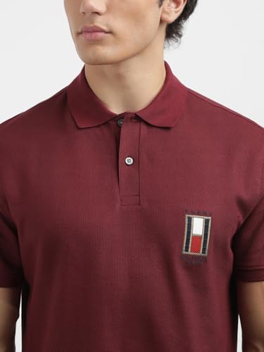Tommy Hilfiger Mens Red Color T-Shirt (M)