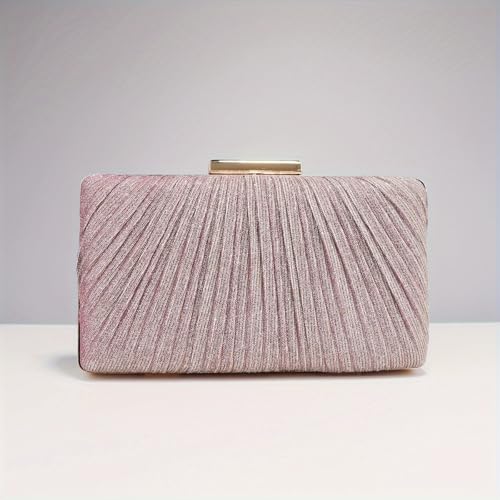 Mastyle® Wrinkled Handbag For Women With Chain Handle And Simple Compact Clutch Design