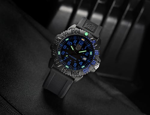 Luminox - Sea Lion 44 mm Men's Watch | SKU 2059.2 | Carbonox Case & Bezel | Swiss Quartz Movement Ronda 515 | Lasting Luminosity 25 Years | 100 m Waterproof | Black Silicone Strap