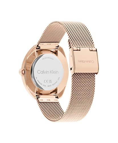 Calvin Klein Ck Adorn Qtz Basic Slim White Round Dial Women's Watch|Stainless Steel Material|Multi Color Band - 25200270