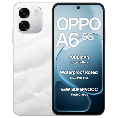 OPPO A6 5G Smartphone 6GB+128GB White