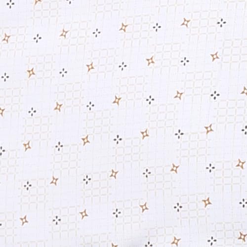 Park Avenue Men Slim Fit Print Pattern Polycotton Blend Semi Cutaway Collar Full Sleeve Formal Shirt (Size: 46)-PMSX18288-F4 Medium Fawn